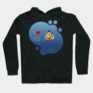 I Love Scuba Diving Hoodie